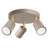 Lampa sufitowa KINKIET LED 3xGU10 beżowa Spot Kaszmir Premium LX1340