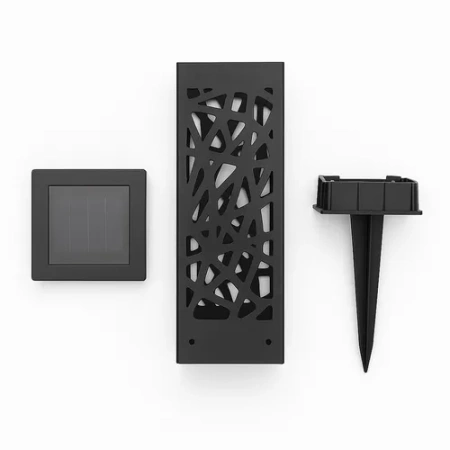 Lampa Solarna Ogrodowa LED Wbijana Do Ogrodu Zewnętrzna Barwa Zimna Wzorek Latarenka Dekoracyjna LSOL-053 LEDLUX