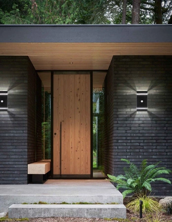 Kinkiet Ogrodowy Lampa Elewacyjna Zewnętrzna LX- 9110 PIR Czarna LEDLUX