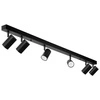 LAMPA SUFITOWA 6xGU10 czarna regulowana SPOT oprawa halogenowa natynkowa OPN-006 6x GU10 BLACK