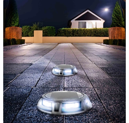 Lampa solarna LED wbijana gruntowa najazdowa ogrodowa Dysk PREMIUM LSOL-063 LEDLUX