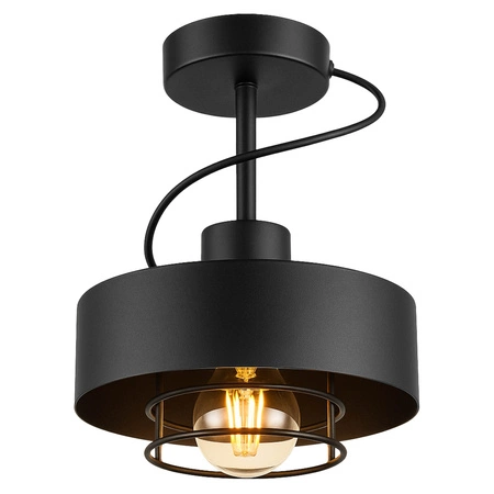 Lampa Sufitowa LX- 1259 Czarna 1x E27 LEDLUX