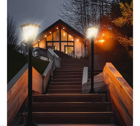 Lampa Ogrodowa Stojąca Słupek Latarnia E27 LX- 711 Czarna 100cm LEDLUX