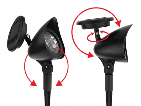 Reflektor Ogrodowy LED Wbijany SOLARNY Szpikulec Lampa Solarna LSOL-037 LEDLUX