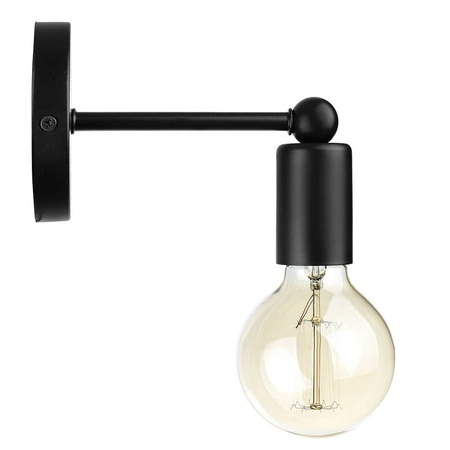 Kinkiet Lampa Ścienna LX- 1117 Czarna 1x E27 LEDLUX