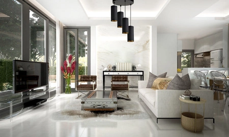 Lampa Wisząca LX- 1307 Czarna 4x E27 LEDLUX