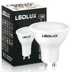 Żarówka LED GU10 1,5W = 20W 130lm 4000K biała neutralna LEDLUX