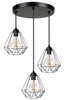 Lampa Wisząca LX- 1007 Czarna 3x E27 LEDLUX