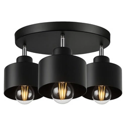 Lampa Sufitowa LX- 1040 Czarna 3x E27 LEDLUX
