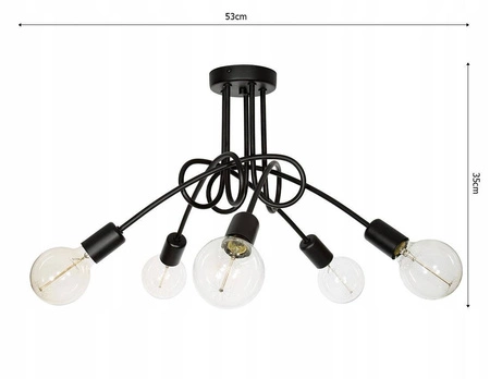 Lampa Sufitowa LX- 1006 5x E27 LEDLUX