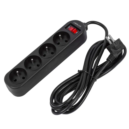 PRZEDŁUŻACZ listwa zasilająca 3m 4 gniazda LEDLUX