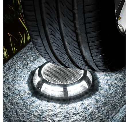 Lampa solarna LED wbijana gruntowa najazdowa ogrodowa Dysk PREMIUM LSOL-063 LEDLUX