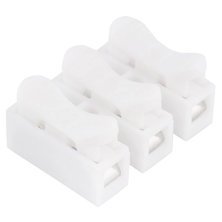 Złączka instalacyjna szybkozłączka Biała 3P Przelotowa LEDLUX