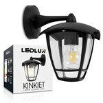Kinkiet Ogrodowy Lampa Elewacyjna Zewnętrzna Latarnia LX- 9119 Czarny LEDLUX