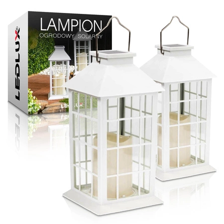 2x Lampa solarna Latarenka ogrodowa LED SOLARNA Lampion Latarnia Znicz LSOL-017 LEDLUX