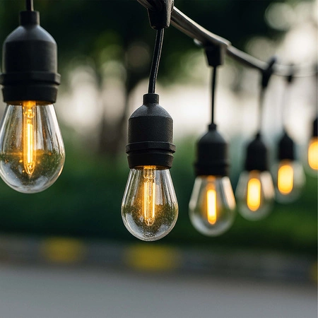 Girlanda świetlna LED Ogrodowa 10m 10x E27 LEDLUX