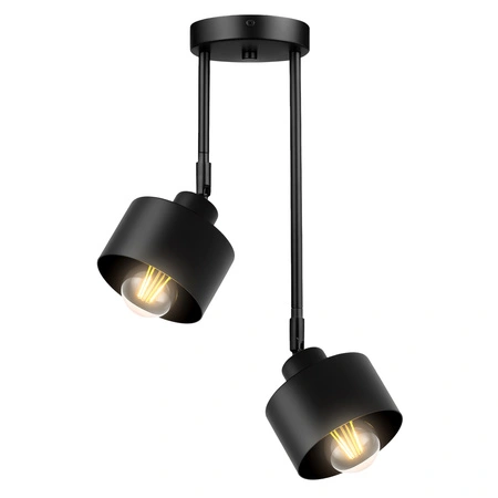 Lampa Sufitowa LX- 1032 Czarna 2x E27 LEDLUX