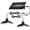 Lampa Solarna Ogrodowa LED Wisząca Zewnętrzna Czujnik Zmierzchu Pilot LSOL-066 LEDLUX