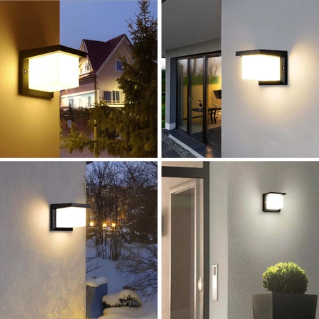 Kinkiet Ogrodowy Lampa Elewacyjna Zewnętrzna LX- 9116 Czarny LEDLUX