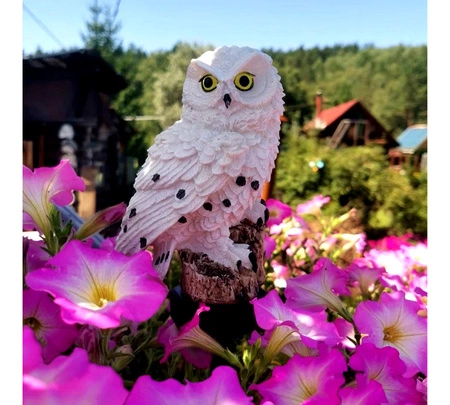 LAMPA SOLARNA OGRODOWA SOWA WODOODPORNA DUŻA LED Wbijana Premium LSOL-031 LEDLUX