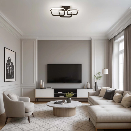 Lampa Sufitowa LED Wisząca nowoczesna żyrandol plafon 30W biała neutralna LX-957